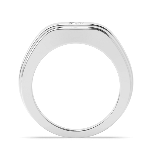 Bezel Setting Round Simply Brilliant Lab Grown Diamond Rings