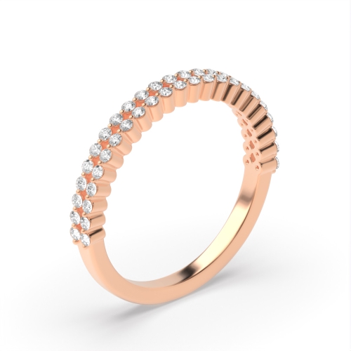 4 Prong Round Rose Gold Celestial enigma Engagement Rings