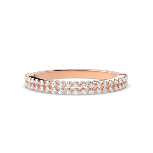 4 Prong Round Rose Gold Celestial enigma Engagement Rings