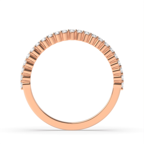 4 Prong Round Rose Gold Celestial enigma Engagement Rings