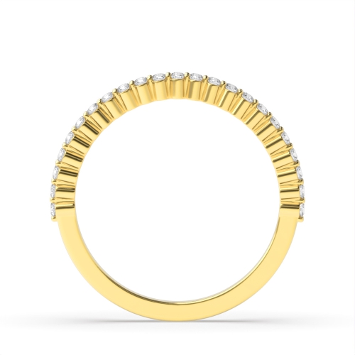 4 Prong Round Yellow Gold Celestial enigma Engagement Rings