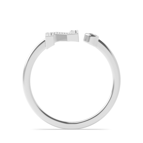 Bezel Setting Round Initial glow Engagement Rings
