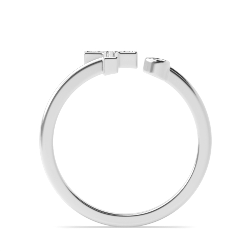 Bezel Setting Round Lettered illumination Engagement Rings