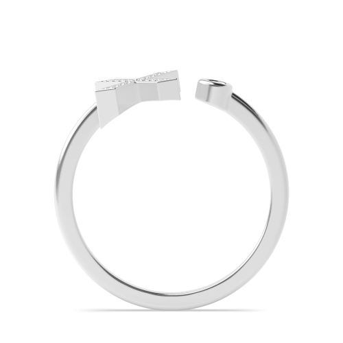 Bezel Setting Round Initial beam ii Engagement Rings