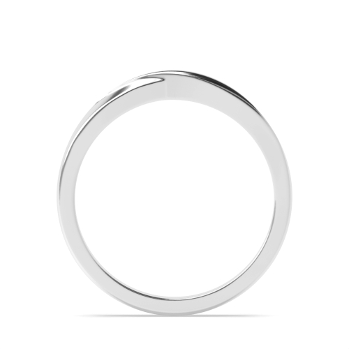 Crossover Women's Plain Wedding Band