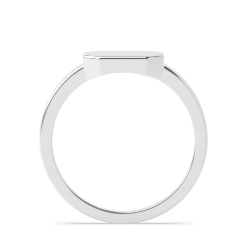 Radiant Signet Men's Plain Wedding Band