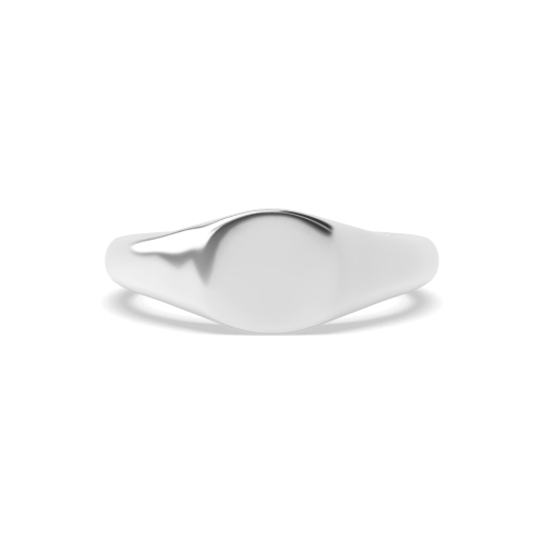 Ether Radiance Signet Men's Plain Engagement Ring