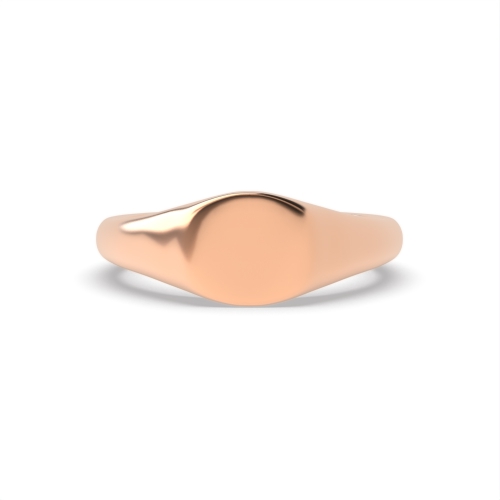 Rose Gold Ether radiance signet Diamond Band Wedding Rings & Bands