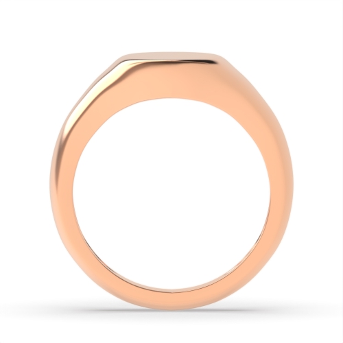 Rose Gold Ether radiance signet Diamond Band Wedding Rings & Bands