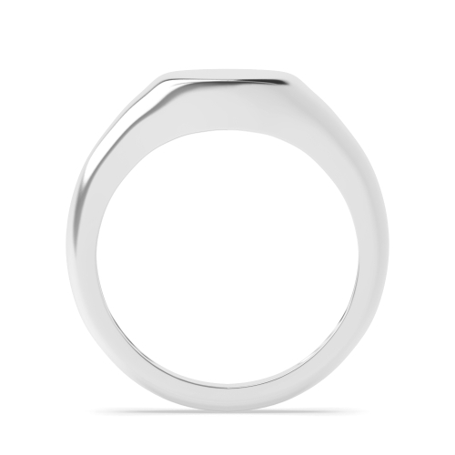 Ether Radiance Signet Men's Plain Wedding Band