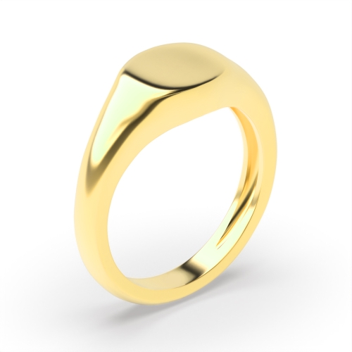 Yellow Gold Ether radiance signet Wedding Rings & Bands