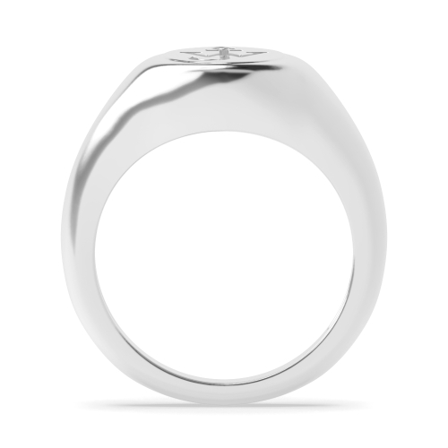 personalized signet Men's Plain Wedding Band