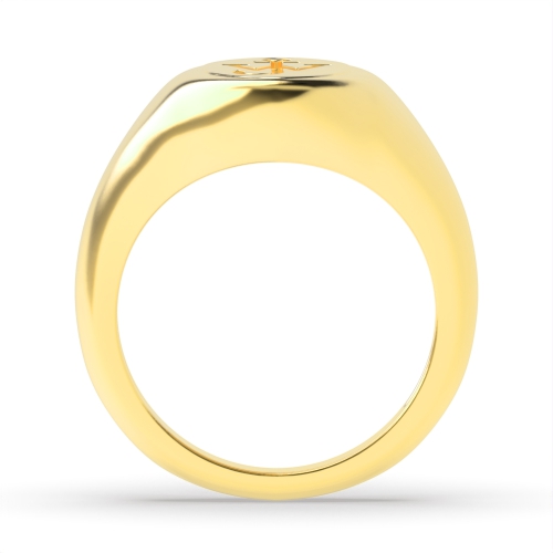 Yellow Gold Personalised signet Plain Ring Wedding Rings & Bands
