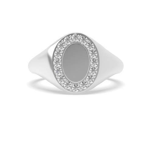 Pave Setting Round Infinity Engagement Rings