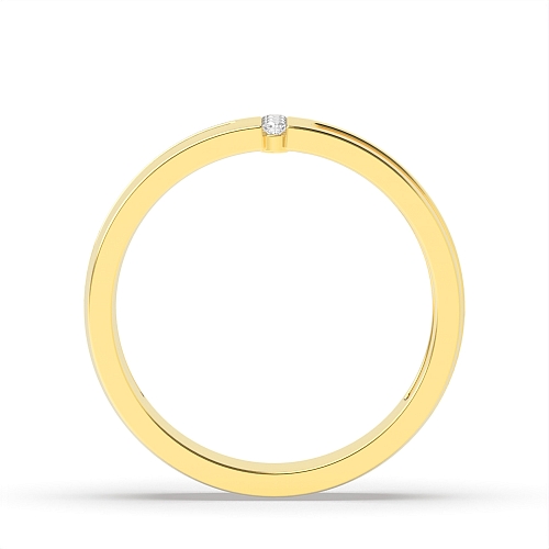 Baguette Yellow Gold Unique Engagement Rings