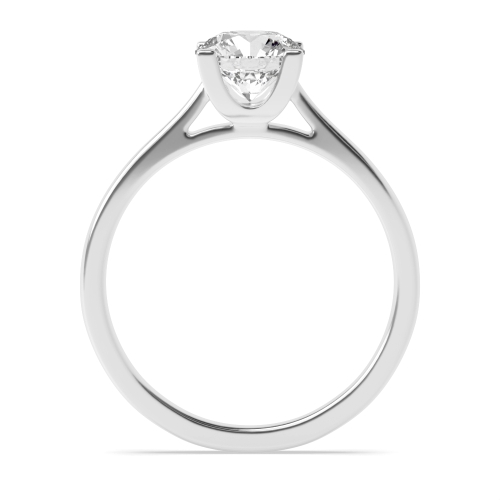 4 Prong Round Square claws Engagement Rings