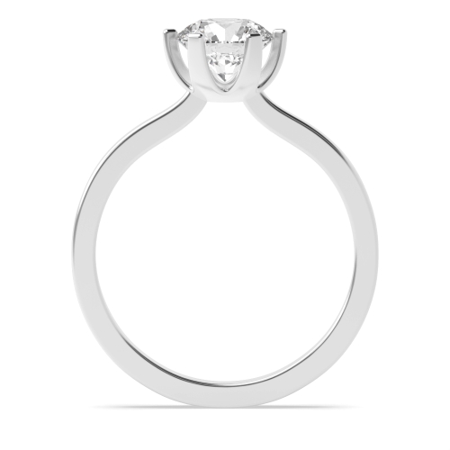 6 Prong Round Graceful Engagement Rings