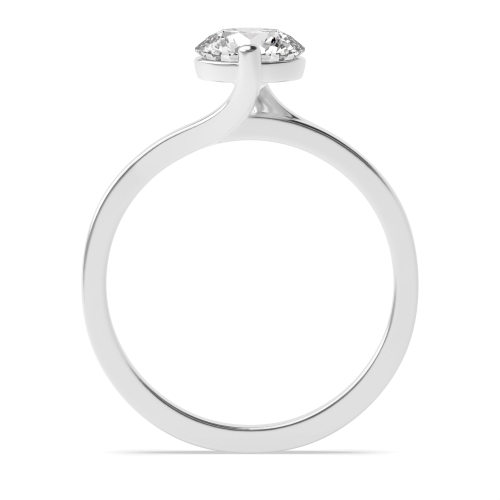 Pave Setting Round Twisted head Engagement Rings