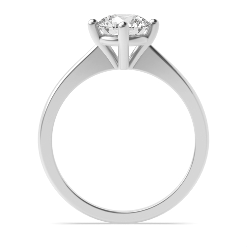 4 Prong Round Compass set Engagement Rings