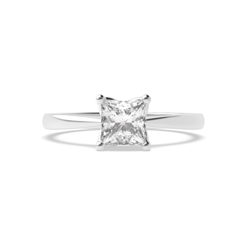 4 Prong Princess Flower head Naturally Mined Diamond Engagement Rings