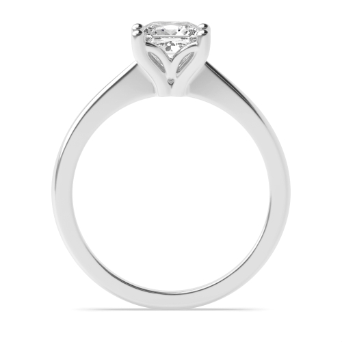 4 Prong Princess Flower head Naturally Mined Diamond Engagement Rings