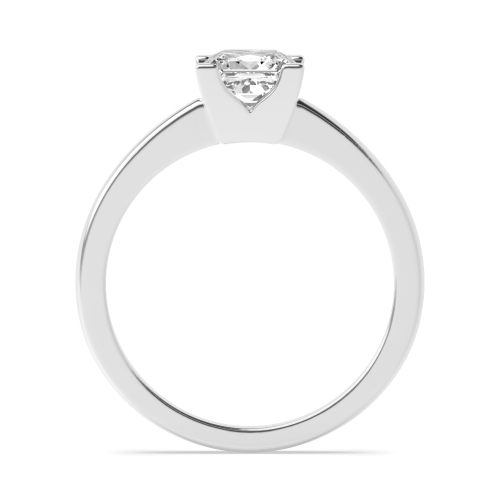 4 Prong Princess Corner claws Naturally Mined Diamond Engagement Rings