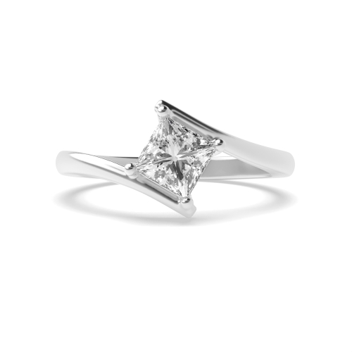4 Prong Princess Flawless Naturally Mined Diamond Engagement Rings