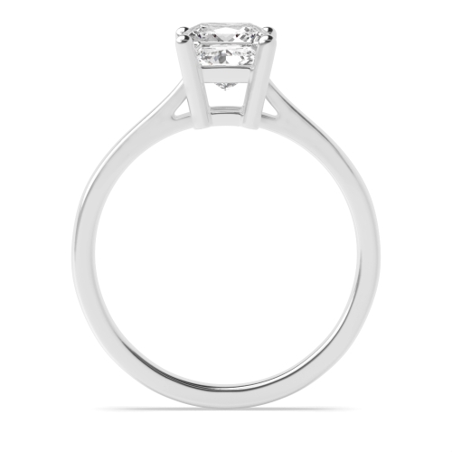 4 Prong Princess High basket setting Naturally Mined Diamond Engagement Rings