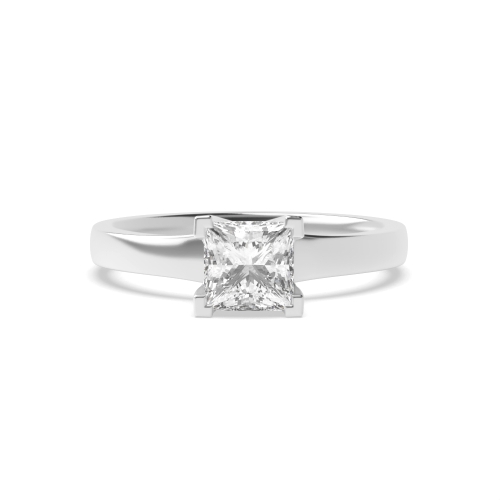 4 Prong Princess Opulent Naturally Mined Diamond Engagement Rings