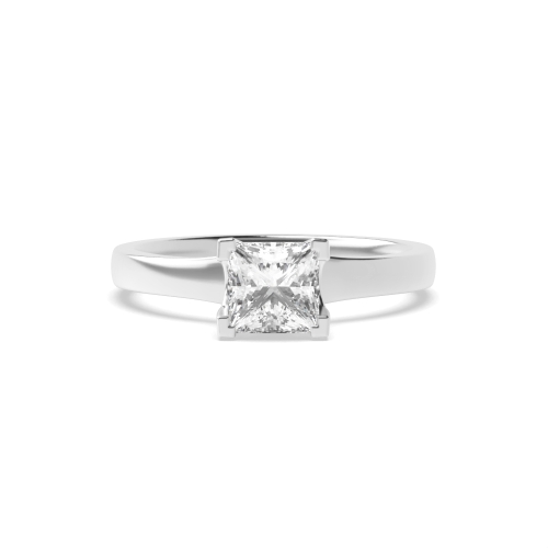 4 Prong Princess Unique Naturally Mined Diamond Engagement Rings