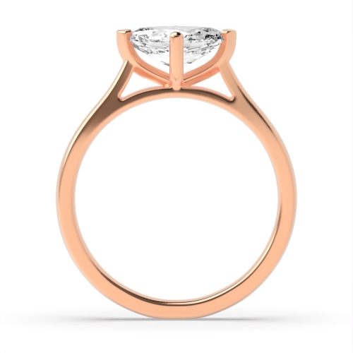 4 Prong Marquise Rose Gold Vintage Engagement Rings