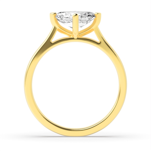 4 Prong Marquise Yellow Gold Vintage Engagement Rings