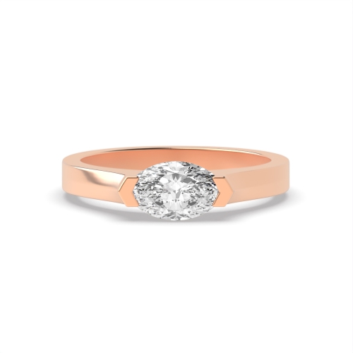 4 Prong Marquise Rose Gold Chic Engagement Rings