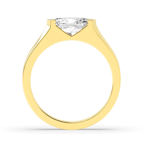 4 Prong Marquise Yellow Gold Chic Engagement Rings