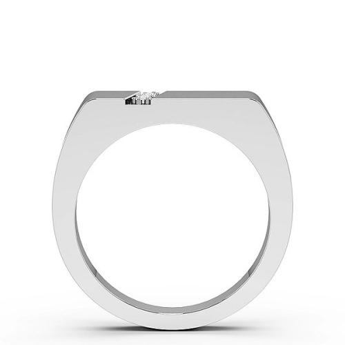 Pave Setting Round Two Cluster Wedding Band