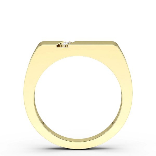 Pave Setting Round Yellow Gold Two Cluster Diamond Rings