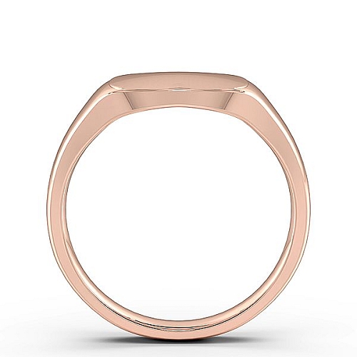 Rose Gold Cushion signet Wedding Rings & Bands