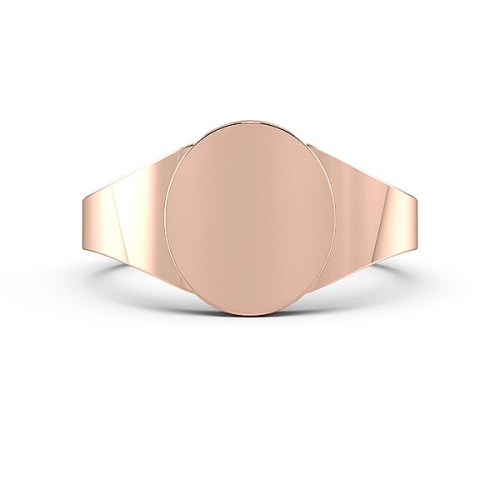 Rose Gold Oval signet ring Diamond Band Wedding Rings & Bands