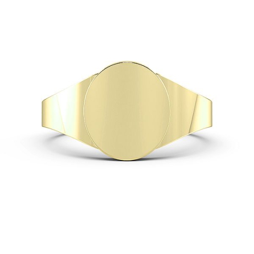 Yellow Gold Oval signet ring Wedding Rings & Bands