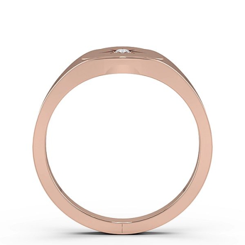 Pave Setting Round Rose Gold Bursting star Unique Men's Wedding Bands Diamond Rings