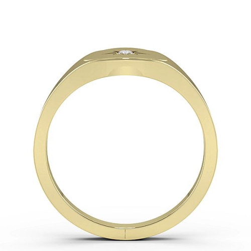 Pave Setting Round Yellow Gold Bursting star Diamond Rings