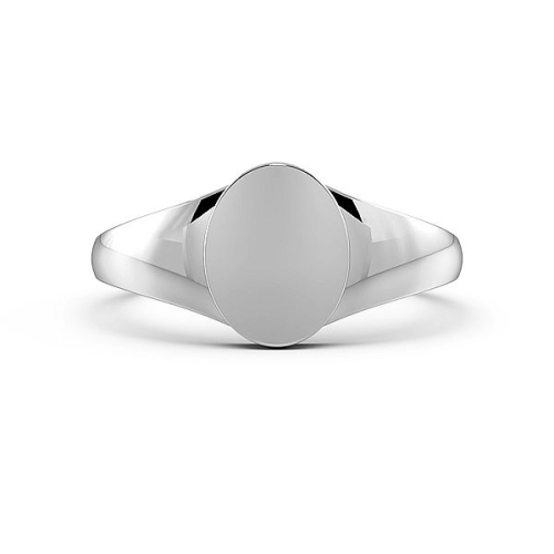 Unisex Signet Women's Plain Wedding Band