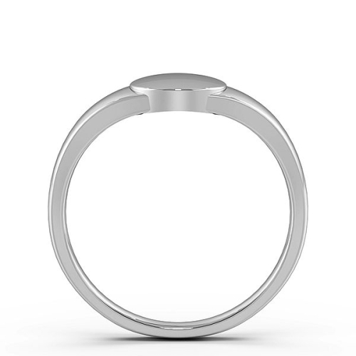 Unisex Signet Women's Plain Wedding Band