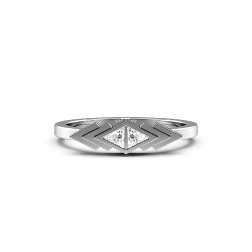 Trillion arrow look Minimalist Diamond Rings