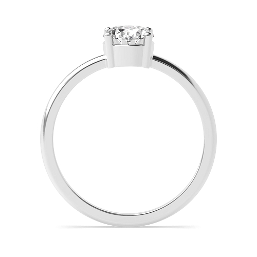 Oval luminous Solitaire Engagement Rings