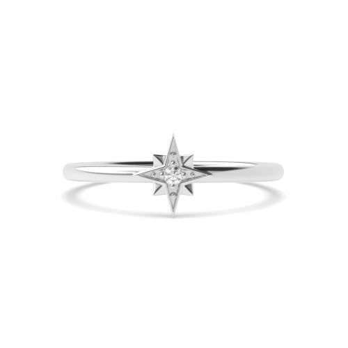 4 Prong Round Solitaire Diamond Ring