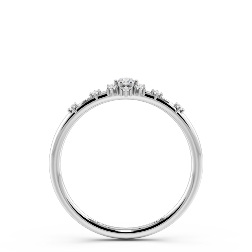 4 Prong Round Minimalist Diamond Ring