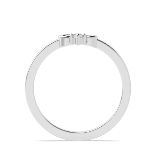 4 Prong Round Infinity Solitaire Engagement Ring
