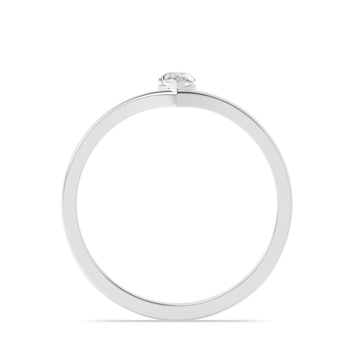 4 Prong Marquise Stylish Minimalist Solitaire Diamond Ring