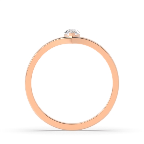 4 Prong Marquise Rose Gold Stylish minimalist Minimalist Engagement Rings